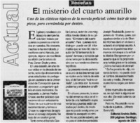 El misterio del cuarto amarillo