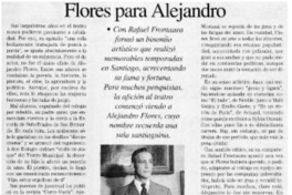 Flores para Alejandro