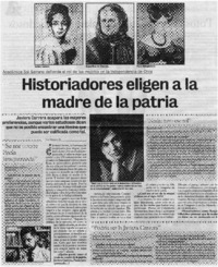 Historiadores eligen a la madre de la patria [entrevistas]