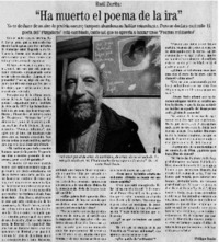 Ha muerto el poema de la ira": [entrevistas]