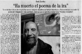 Ha muerto el poema de la ira": [entrevistas]
