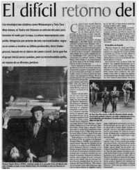 El difícil retorno del Teatro del Silencio