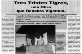 Tres tristes tigres, una obra que recobra vigencia