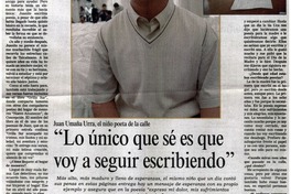 Lo único que sé es que voy a seguir escribiendo" [entrevistas]