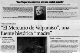 "El Mercurio de Valparaíso", una fuente histórica "madre" [entrevistas]