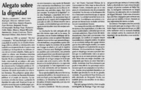 Alegato sobre la dignidad