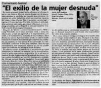 "El exilio de la mujer desnuda"