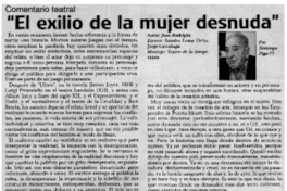 "El exilio de la mujer desnuda"