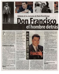 Don Francisco el hombre detrás del maquillaje.