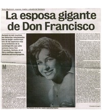 La esposa gigante de Don Francisco