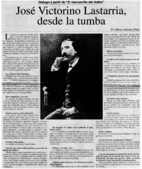 José Victorino Lastarria, desde la tumba [entrevistas]