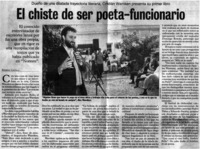 El chiste de ser poeta-funcionario
