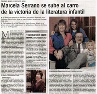 Marcela Serrano se sube al carro de la victoria de la literatura infantil.