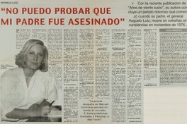 "No puedo probar que mi padre fue asesinado" [entrevistas]