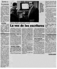 La voz de los escritores [entrevistas]