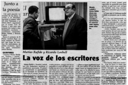 La voz de los escritores [entrevistas]