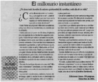 El millonario instantáneo