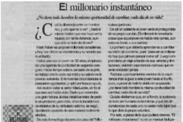 El millonario instantáneo