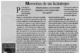 Memorias de un licántropo