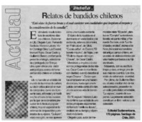 Relatos de bandidos chilenos.