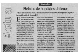 Relatos de bandidos chilenos.