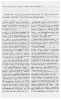 Contra la corriente. Privatización, mercados de agua y el Estado en Chile