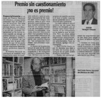 Premio sin cuestionamiento ¡no es premio!