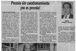 Premio sin cuestionamiento ¡no es premio!