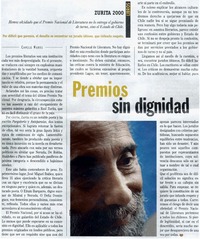 Premios sin dignidad