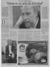 Crear es un acto de felicidad" [entrevistas]