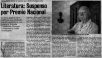Literatura: suspenso por Premio Nacional