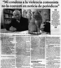 "Mi condena a la violencia comunista no la convertí en noticia de periódicos" [entrevistas]