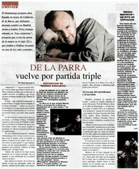 De la Parra vuelve por partida triple