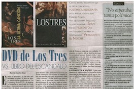 DVD de Los Tres vs libro del escándalo