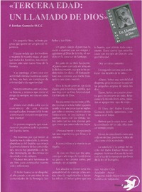 "Tercera edad : un llamado de Dios"