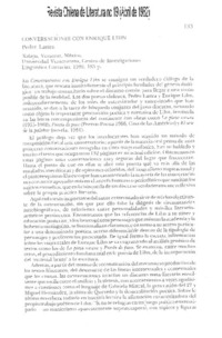 Conversaciones con Enrique Lihn