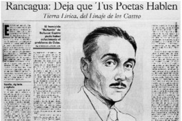 Rancagua, deja que tus poetas hablen