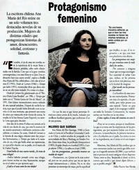 Protagonismo femenino [entrevistas]