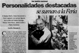 Personalidades destacadas se suman a la feria