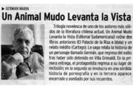 Un animal mudo levanta la vista