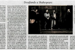 Desafiando a Shakespeare.