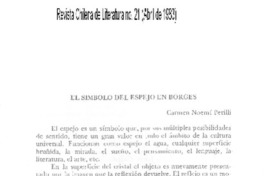 El símbolo del espejo en Borges