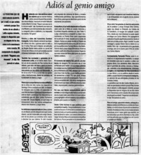 Adiós al genio amigo