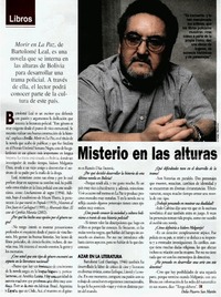Misterio en las alturas [entrevistas]