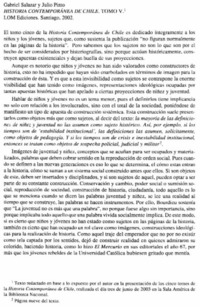 Historia contemporánea de Chile. Tomo V
