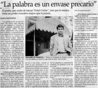 La palabra es un envase precario" [entrevistas]