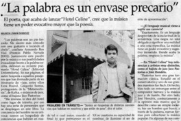 La palabra es un envase precario" [entrevistas]