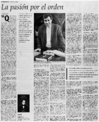 La pasión por el orden [entrevistas]