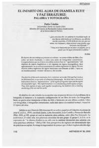 El infarto del alma de Diamela Eltit y Paz Errázuriz: palabra y ortografía