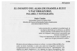 El infarto del alma de Diamela Eltit y Paz Errázuriz: palabra y ortografía